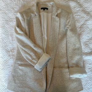 Light cream (with gray accent) gibsonlook famous blazer